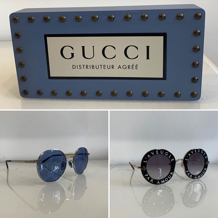 Plaque Gucci distributeur agréé de la boutique